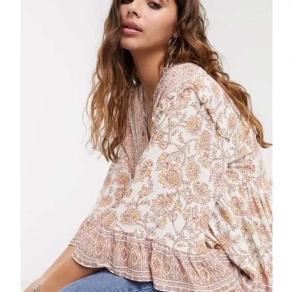 Free people moonlight dance printed tunic
